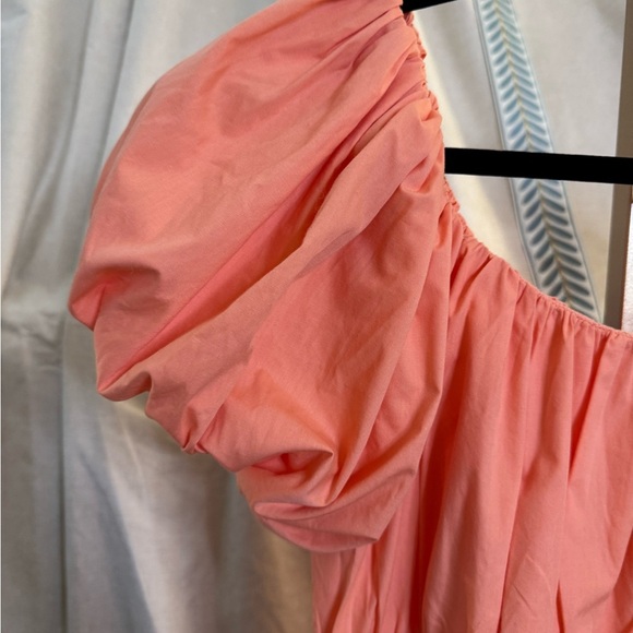 Abercrombie & Fitch Puffed Sleeve Peach Dress Size XL. - Picture 5 of 10